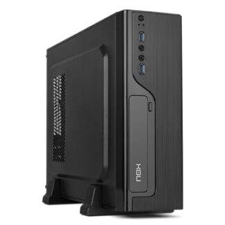 Nox LITE070 - Caja sobremesa microATX - 2 x USB 3.0 - HD Audio - Fuente 450W - 425x110x310 - Negra