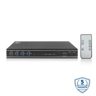 ACT - ACT Conmutador KVM de 2 puertos HDMI 4K@60Hz