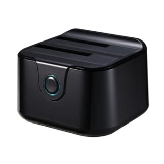 Tooq - Docking Station 2 discos SATA 2.5" / 3.5" a USB 3.0 con boton de copia de seguridad
