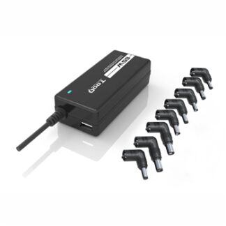 TooQ - Cargador de portatil universal TQLC-65BS02AT - 65W -  1xUSB - 8 Conectores - Selector automatico 12-24v