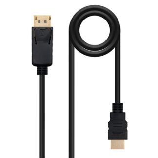 Nanocable - Cable  DisplayPort/M a HDMI/M - Negro - Longitud 3.0 m