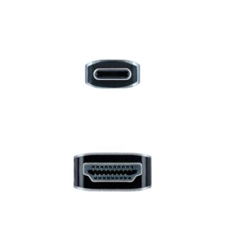 Nanocable - Cable conversor USB-C A HDMI USB-C/M–HDMI/M - Negro - 3.0m