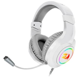 Redragon - HYLAS Auricular Gaming RGB 3.5mm Micrófono Blanco REACONDICIONADO