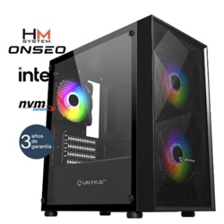 HM System Intel Gaming Core Gold - MT RGB - Intel Core i5-12400F - 16GB - 500GB M.2 NVMe - RTX 5050 8GB - 500W 80+ Bronze - 3 años garantía - 30 días DOA