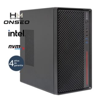 HM System Corus C10+ - Minitorre MT - 14ª gen - Intel Core i7 14700 - 16GB DDR4 - 1TB SSD M.2 NVMe - 500W 80+ Bronze - USB 3.0 - 4 años garantía - 30 días DOA