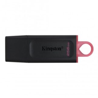 Kingston - Exodia Memoria USB 256GB - USB 3.2 Gen 1 - Con Tapa - Enganche para Llavero - Color Negro
