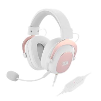 Redragon - ZEUS X Auricular Gaming RGB Virtual 7.1 USB Micrófono Blanco REACONDICIONADO