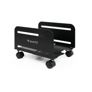 Tooq - Soporte para CPU de suelo con ruedas -  UMCS0004-B - NEGRO