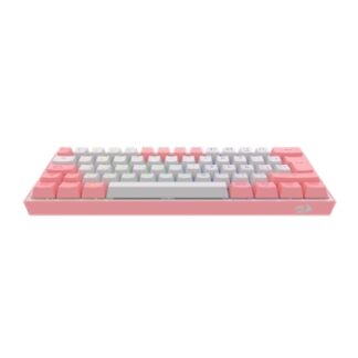 Redragon - FIZZ PRO Teclado Mecanico Gaming Inalámbrico RGB Español LA Blanco/Rosa REACONDICIONADO
