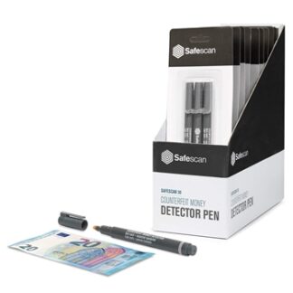SAFESCAN 30 - DETECTOR DE BILLETES FALSOS EN FORMATO BOLIGRAFO, PACK 3 UNIDADES
