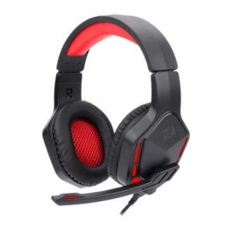 Redragon - THEMIS Auricular Gaming Red Backlight 3.5mm Micrófono Negro