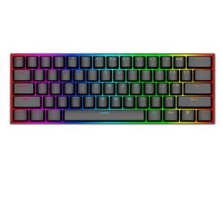 Redragon - DRAGONBORN Teclado Mecánico Gaming Switch Rojo RGB Negro - Layout USA REACONDICIONADO