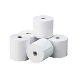 PAPEL TÉRMICO 57X55X12 MM - PAQUETE 10 ROLLOS - SIN BISFENOL-A - PESOS - (caja completa 10 paquetes)